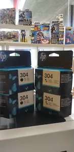 4 CARTUCCE ORIGINALI HP 304 2 NERO E 2 COLORE DESk. 2630 2632 HP ENVY 5020 5032 - Foto 1 di 1