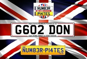 G602 DON, Private Plate, GORDON, Personal Reg, Cherished Number, Name, GORDONS - Picture 1 of 12