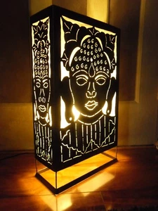 Buddha Lamp - Metal Carving Design Table Lamp  - Picture 1 of 8
