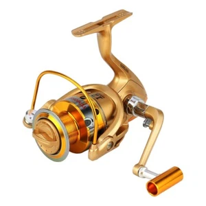 Carrete giratorio de pesca serie YUMOSHI HF 10 BB relación de engranajes 5,5:1 carrete de pesca dorado - Imagen 1 de 8