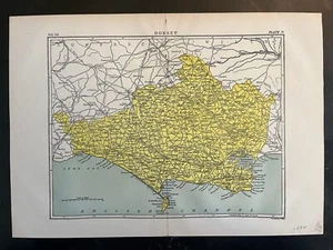 "Antiguo mapa antiguo del condado inglés de 1892 - Dorset 14""x10""" - Imagen 1 de 5