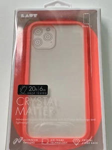 LAUT - Crystal Matter Coral / Clear iPhone 11 Pro Case  - Picture 1 of 2