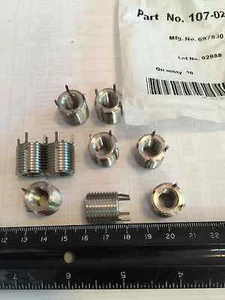 New Qty (10) Jergens M10 X  1.5MM X 16MM Stainless Keylock Inserts, 26367 - Picture 1 of 4