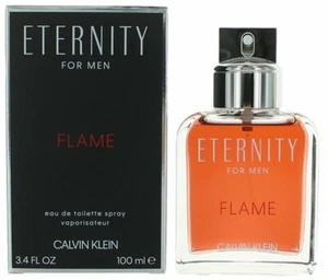 ETERNITY FLAME by Calvin Klein cologne for Men EDT 3.3 / 3.4 oz New in Box - Picture 1 of 2