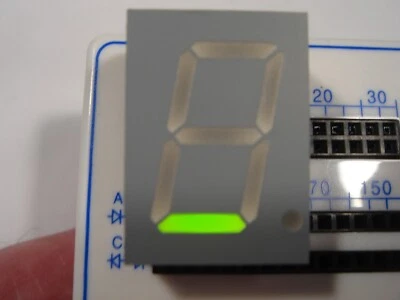 3x große 7 Segment LED Anzeige grün 20mm Anode OASIS TOS-8106BG-N #14-66/G - Bild 1 von 4