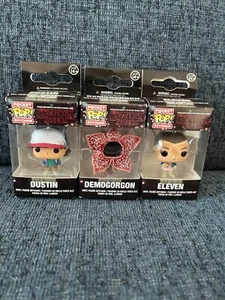 Llaveros Funko Pop - Lote de 3 Stranger Things Dustin Eleven Demogorgon - Nuevos - Imagen 1 de 2