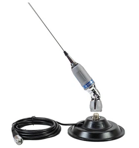 CB ANTENNA SIRIO PERFORMER 5000PL WITH CB MAGNETIC BASE 145MM WITH COAX PL259 - Picture 1 of 9