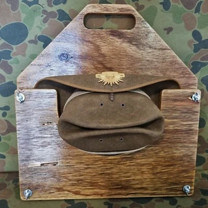 Slouch Hat Press and Carrier. Weathered & Distressed#58-06 for hat size up to 58 - Picture 1 of 10