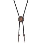 Ancient Coins Braided Rope Necklace Bolo Tie Jewelry Accessories for Men Women