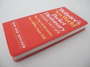 Webster's New World Pocket Dictionary Second Edition Prentice Hall 1993 New - Picture 1 of 7