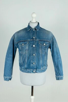 Chaqueta de mezclilla de algodón azul Acne Studios talla 34 Foto 1 de 4