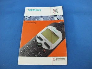 Original Siemens C35i C35 livre notice manuel d'utilisation allemand manuel rapide - Photo 1 sur 9