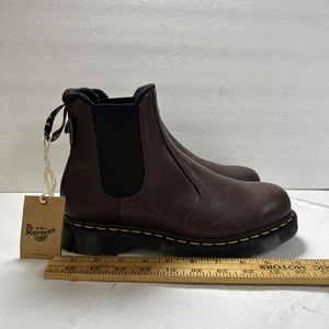 Bota Chelsea Dr. Martens 2976 Para Hombres EE. UU. Talla 8 Cuero Marrón Pull On Nueva - Imagen 1 de 12