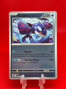 Juego de cartas coleccionables Pokémon Kyogre 034/132 S&V Mega Evolución Holograma inverso raro 2025 casi nuevo - Imagen 1 de 2