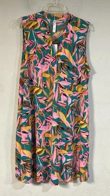 Dear Scarlett Womens Lizzy Sleeveless Relaxed Tropical Tank Dress, 2X, NWT - Image 1 of 4