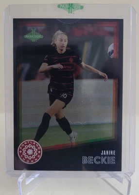 2023 PARKSIDE NWSL VOL 1 JANINE BECKIE BLACK ONYX #68 PORTLAND THORNS SER# 2/2 - Image 1 of 2