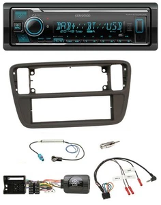 Kenwood Bluetooth Lenkrad DAB USB Autoradio für VW Up AA AAN 11-16 schwarz - Bild 1 von 10