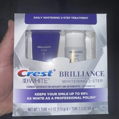 Crest 3D White Brilliance 2 Step Kit Treatment NEW Exp 2/26 - Image 1 of 4