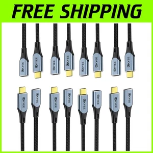10-Pack USB C Extension Cable 3.3Ft - 100W Fast Charging & 10Gbps Data Transfer - Picture 1 of 8