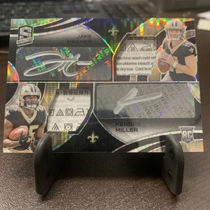 2023 Spectra Jake Haener Kendre Miller Rookie Dual Auto Laundry Tag 03/10 Saints - Picture 1 of 3