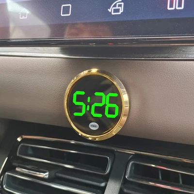 Mini-Digital-LED-Uhr für das Armaturenbrett im Auto, Selbstklebend Aufkleben NEU - Bild 1 von 4