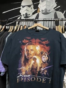 Vintage 90’s Star Wars The Phantom Menace T-Shirt Movie Promo Adult Large - Bild 1 von 4