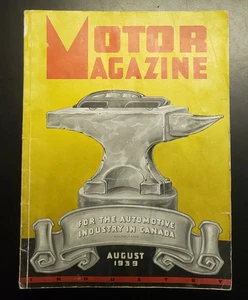 Motor Magazine for the Automotive Industry in CANADA Aug 1939 Service Info - Imagen 1 de 9