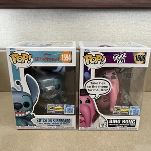 Funko Pop! SDCC 2025 Official Sticker Disney Lot Inside Out Bing Bong & Stitch - Picture 1 of 6