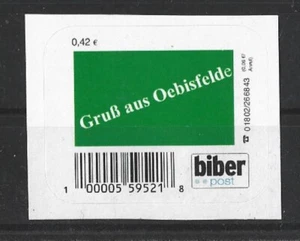 Beaver Post Magdeburg Greetings from Oebisfelde 1 Value - Picture 1 of 1