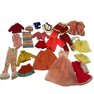 Vintage Barbie & Skipper Clothes Lot x20 pcs 1960s 70s GUC Skirts PJs Jackets - Picture 1 of 8