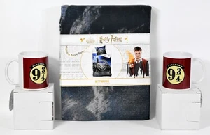 Harry Potter Ropa de cama/ropa de cama, 135 x 200 cm + 80 x 80 cm + 2 tazas 9 3/4 - Imagen 1 de 4