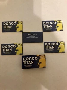 5 Double Edge Razor Blades, Dorco Titan New Cutting Edge Technology - Picture 1 of 1