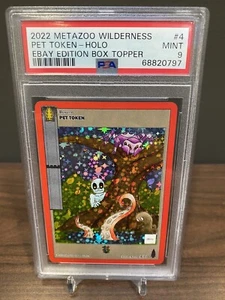 🌲 2022 Metazoo Wilderness X eBay PET TOKEN-HOLO BOX TOPPER |PSA 9| 4/10 🔥🚨 - Picture 1 of 6