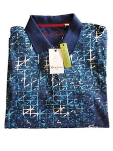 Robert Graham Abstract Geometric Graphic Knit Polo Men's M L XL Shirt $98 NEW - Picture 1 of 4