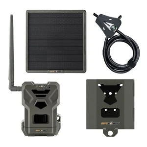 SPYPOINT FLEX G-36 4G Infrared Trail Security Camera Kit Solar Panel + Lock Box - Picture 1 of 11