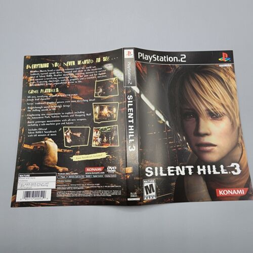Silent Hill 3 (Sony PlayStation 2, 2003) PS2 / CASE INSERT ONLY / NO GAME