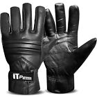 Leather Biker Gloves Motorcycle Motorbike Gloves Inner Lining Gloves S to XL