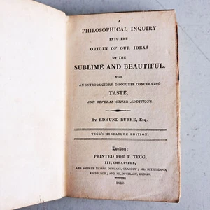 Eine philosophische Untersuchung über den Ursprung unserer Ideen von erhaben und schön 1810 - Bild 1 von 6