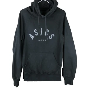Asics Jumper Adult Small Black Logo Spell Out Japan Unisex Activewear Womens - Picture 1 of 11