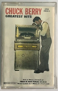 CHUCK BERRY - GREATEST HITS - 1989 MEXICAN TAPE STAINED ON INLAY, R&R - Picture 1 of 5