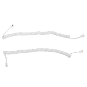2 Pcs Telephone Cable Office Cord Coiled Cords Cables for Landline - Photo 1/12