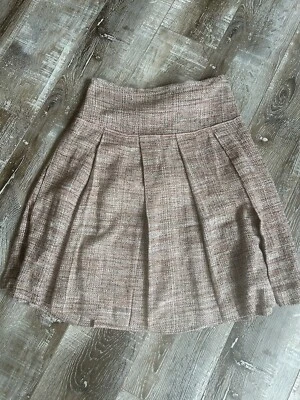 Falda plisada 100 % seda BCBG Maxazria para mujer talla 0 Foto 1 de 4