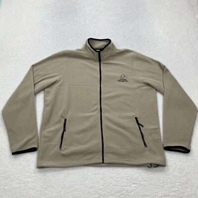 Ducks Unlimited Fleece Jacket Mens Extra Large Beige Full Zip Casual Camp - Image 1 of 4