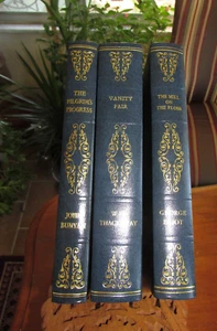 Vanity Fair; Mill on the Floss; Pilgrim's Progress Lot 3 HC/LN Heron Books - Picture 1 of 3