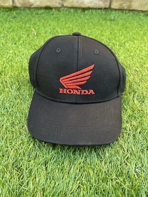 Honda Logo Adults Black Baseball Cap Hat One Size Fits All Brand New