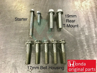 Комплект болтов коробки передач серии B16 B18 B20 5 скоростей для Honda Civic Acura Integra - Изображение 1 из 2