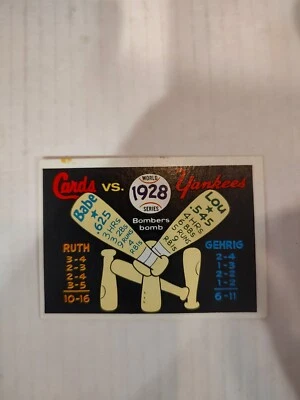 1970 Fleer Laughlin World Series - #25 Babe Ruth, Lou Gehrig (JGA) - Image 1 of 2