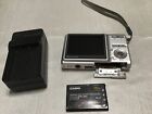 Casio ExilimEX-Z60 silver 6MP digital camera+ charger+battery,Tested