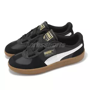 Puma Palermo Wide Lace SD Black White Gum Women Casual Shoes 402109-02 - Picture 1 of 8