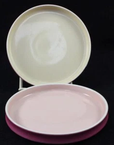 Block Chromatics Red Lavender Group of 2 Bread and Butter Plates 43842 and 43741 - Picture 1 of 4